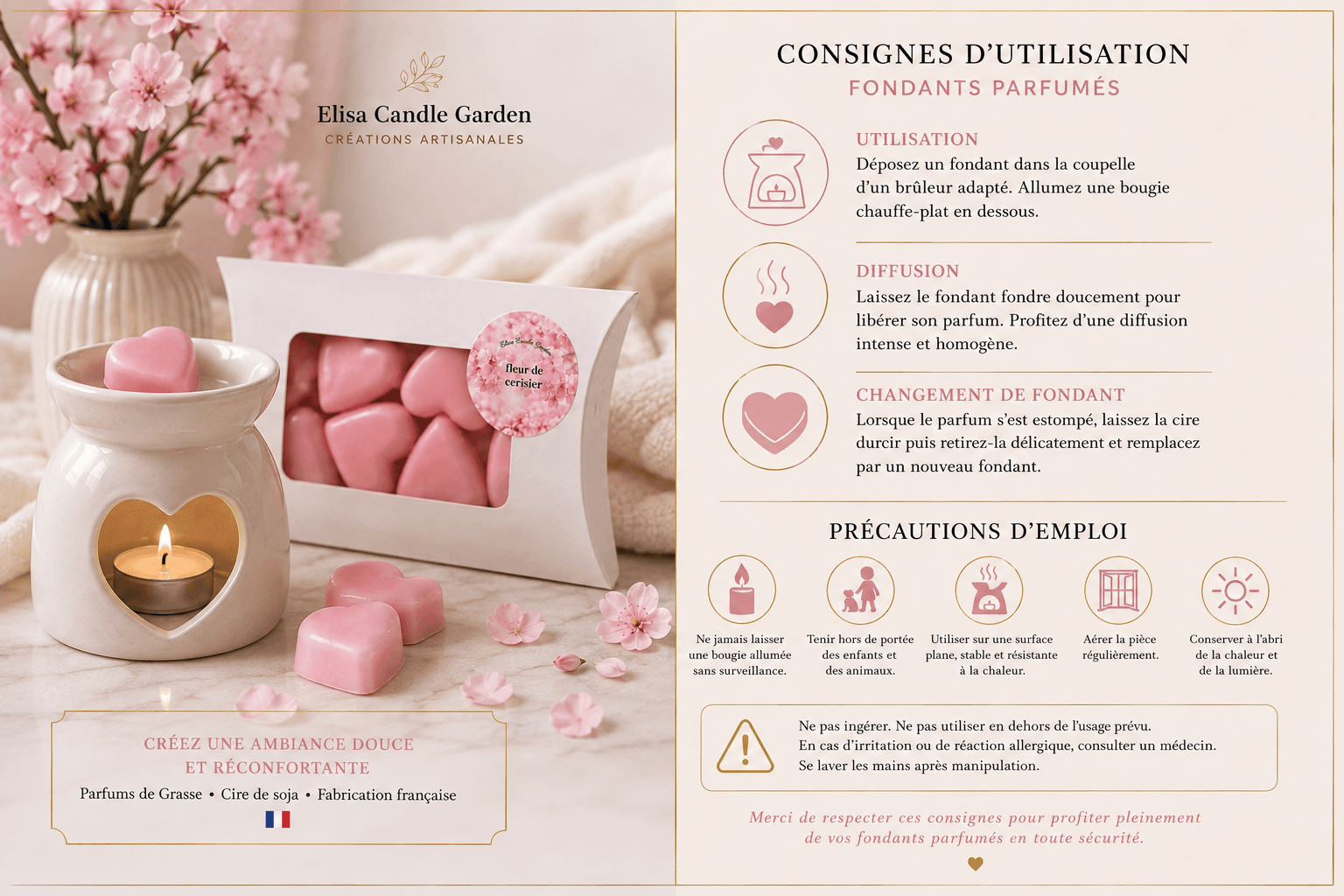 Fondants parfumés Fleur de Cerisier – Image 4