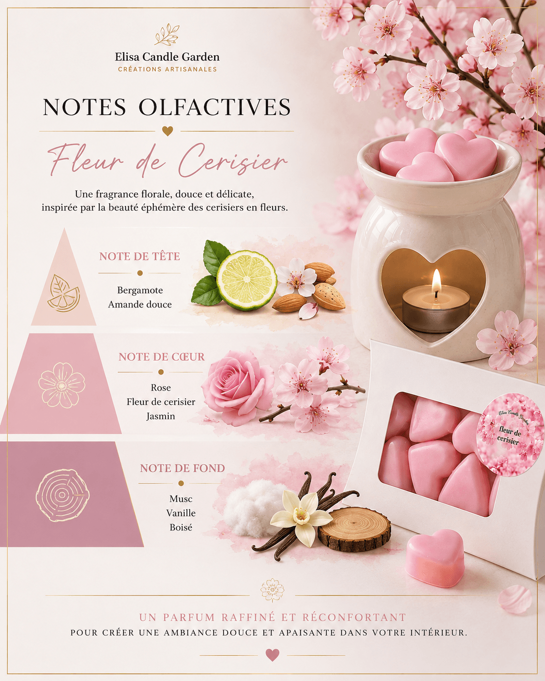 Fondants parfumés Fleur de Cerisier – Image 5