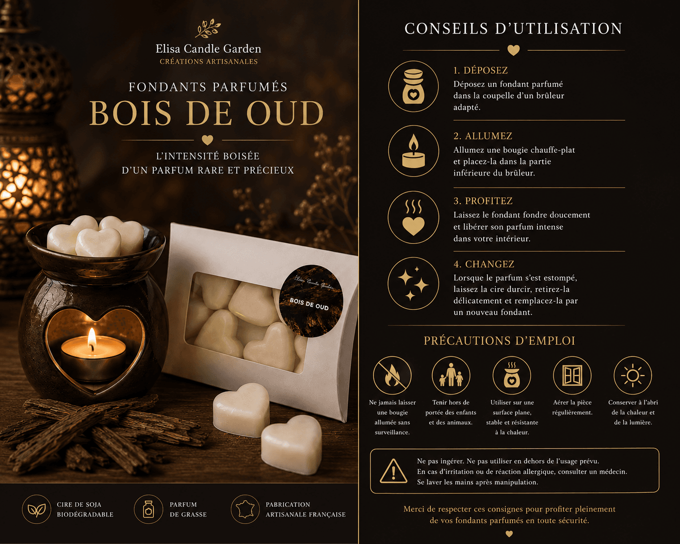 Fondants parfumés Bois de Oud – Image 4